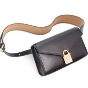 Michael Kors Mercer Lock Belt Bag BlackGold LXL